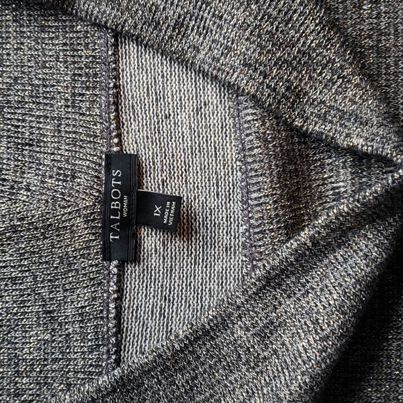 Talbot Gold Metallic Mock Neck Sweater Size 1X - NWT - Picture 5 of 8